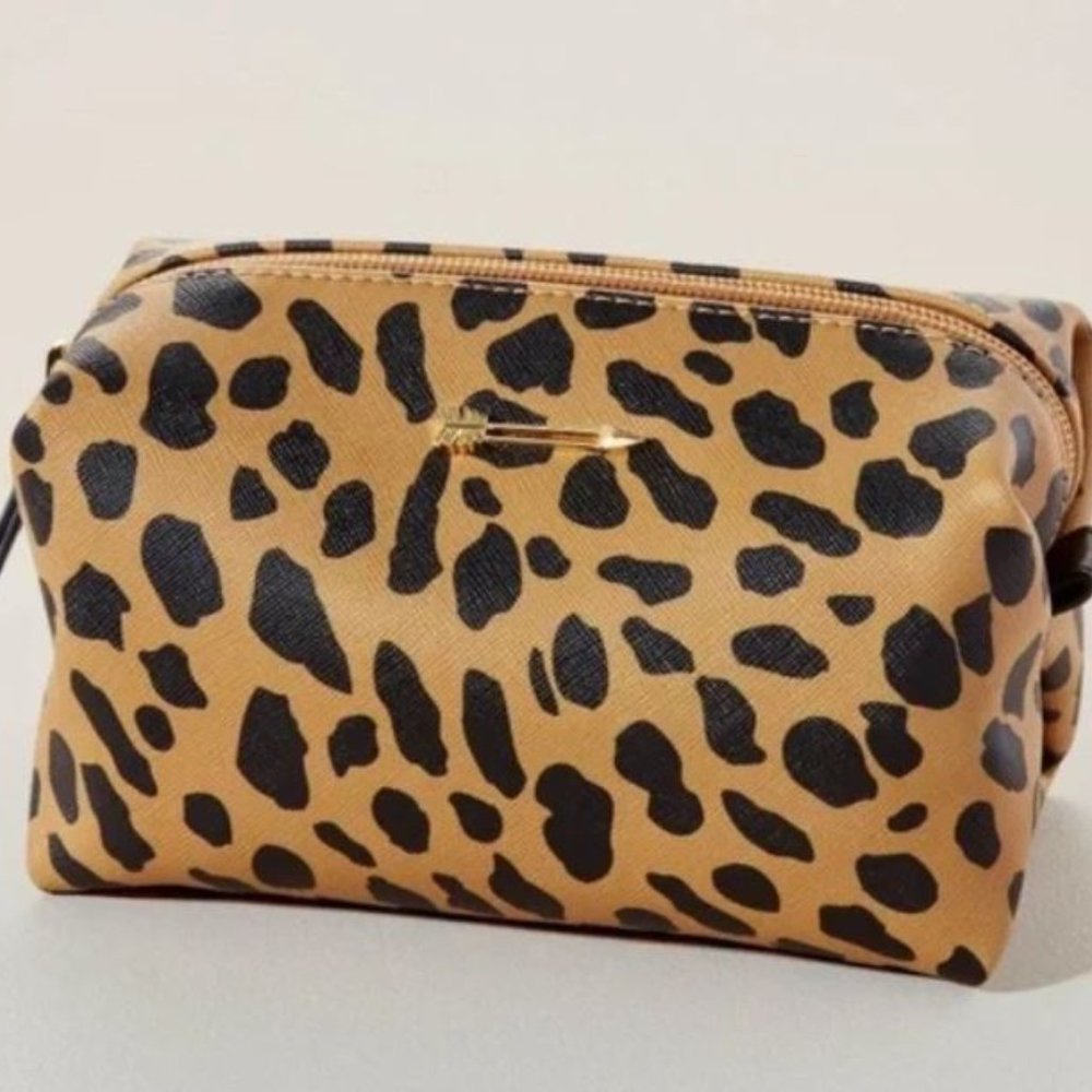 Stella & Dot Pouf Animal Print